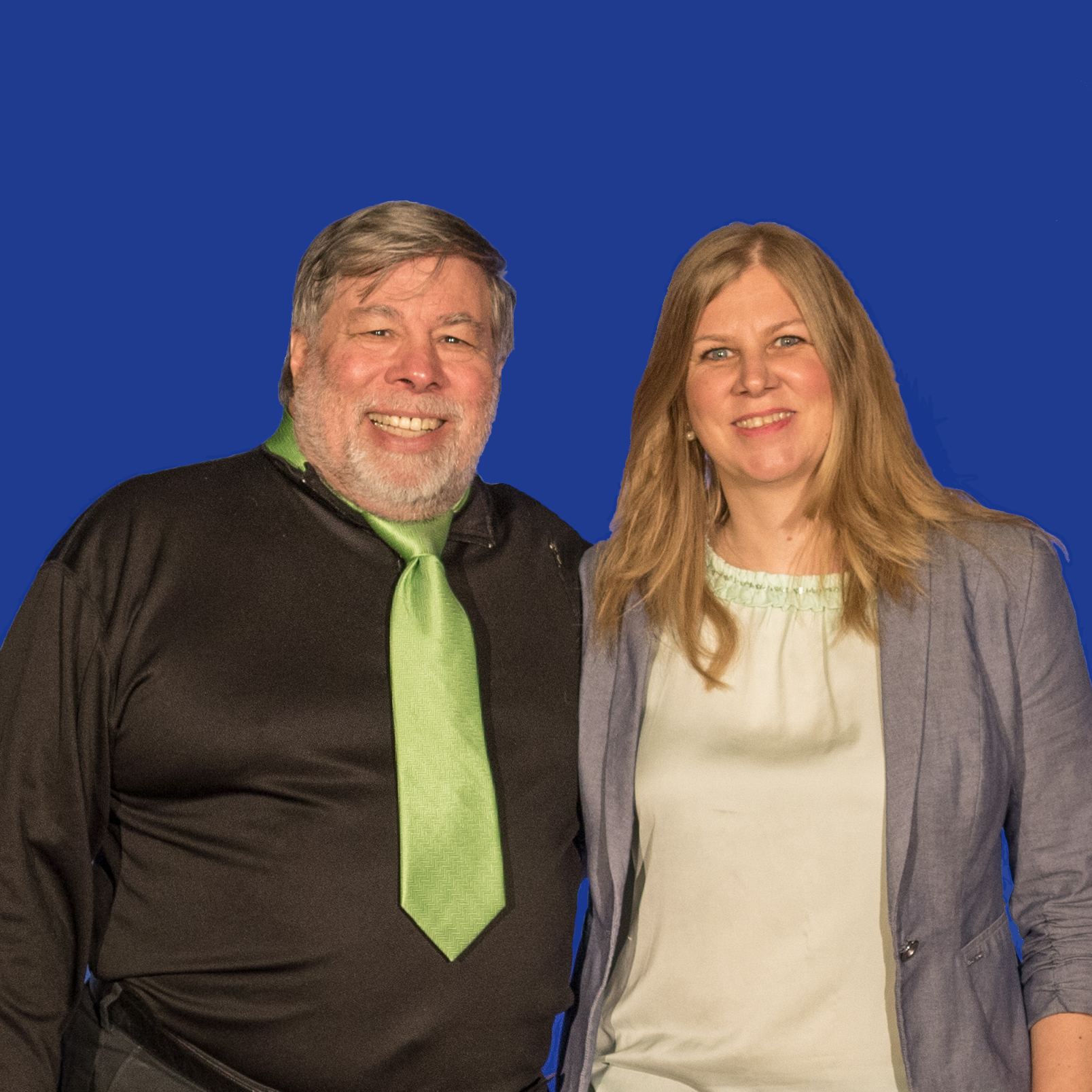 Cheryl Heusser and Steve Wozniak
